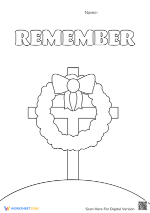 Honor Memorial Day Coloring Pages