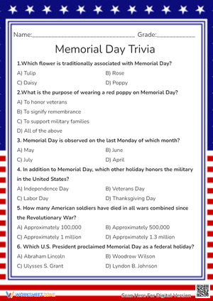 Memorial Day Trivia 5