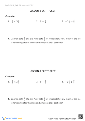 M-7-5-3_Exit Ticket and KEY
