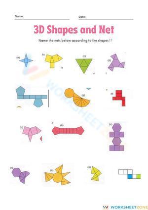 3d SHAPES AND NET
