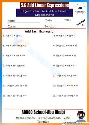 5.6 Add Linear Expressions Act.C