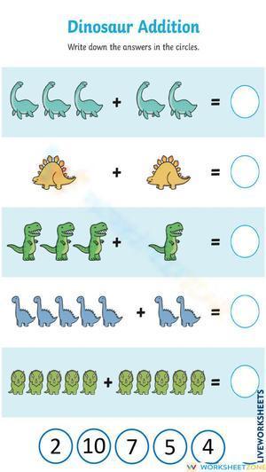 Addition and subtraction worksheet
