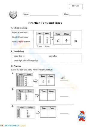 Practice Tens and Ones
