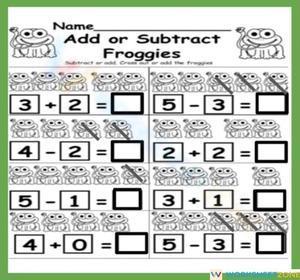 Frog Addition and Subtraction