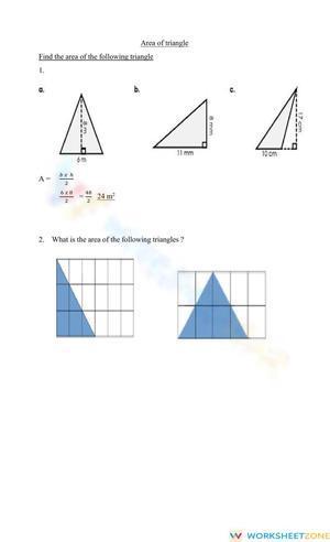 Area triangle and parallelogram
