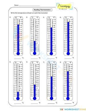 Reading Thermometers