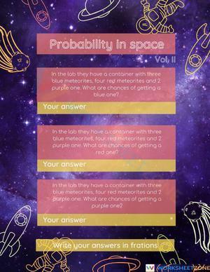 Probabilities in space