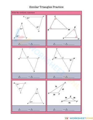 Similar Triangles Practice