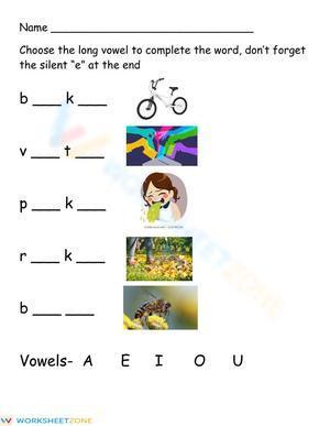 Long vowel practice