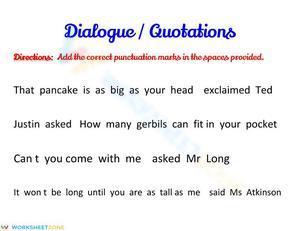 Quotation Marks and Punctuation in Quotations
