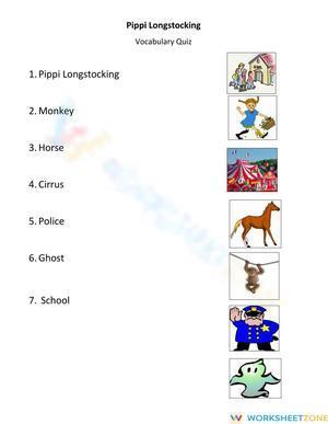 Pippi Longstocking Vocabulary