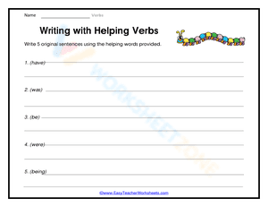 Writing with Helping Words
