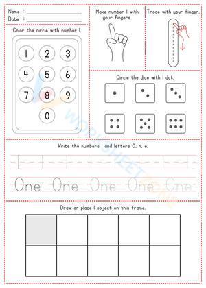 Learn and practice number skill 1-10