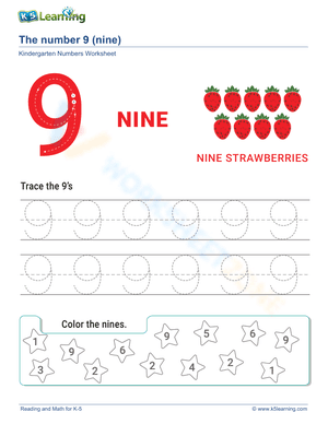 Learning & tracing numbers and count objects from 1 to 10