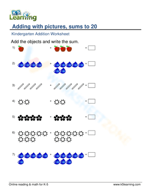 Adding Using Objects, Add the objects (up to 20) with pictures