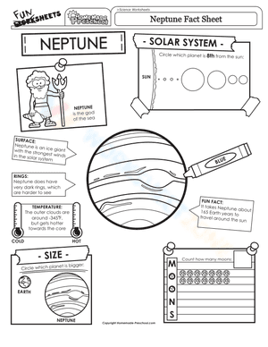 Neptune face worksheet