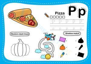 Alphabet Tracing - Letter P