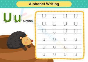 Alphabet Writing - U