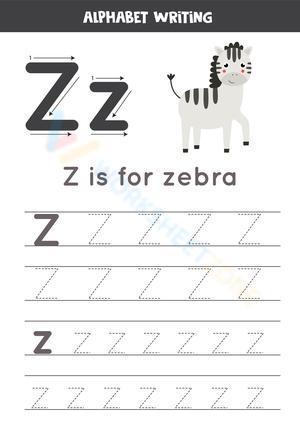 Alphabet Writing - Z