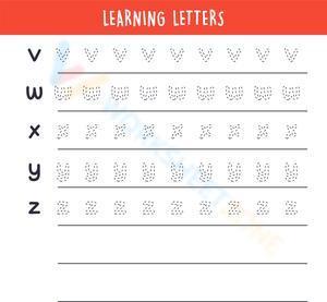 Learning Letters v-z