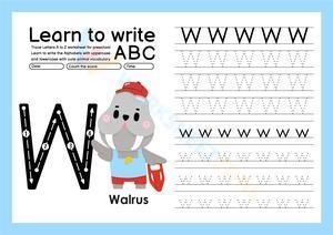 Learn to write W