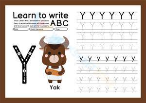 Learn to write Y