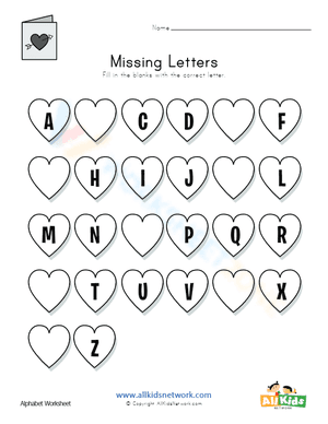 Missing letters 7