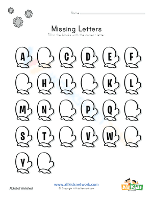 Missing letters 8