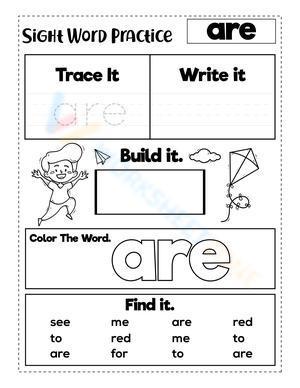 Sight Word "are"