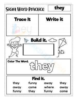 Sight Word "they"