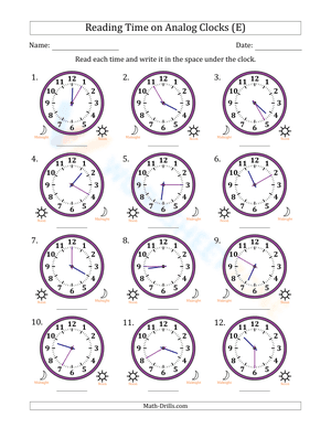 Reading hours in 5 minutes intervals 5