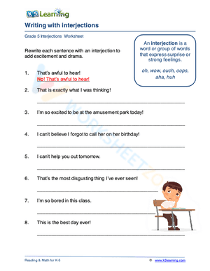 Writing with interjections 3