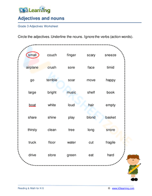 Adjectives and nouns 1