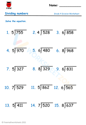 Dividing numbers 6