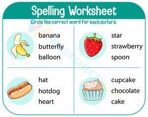 Spelling Worksheet 4