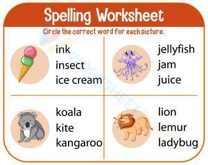 Spelling Worksheet 8