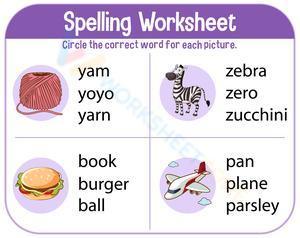 Spelling Worksheet 10