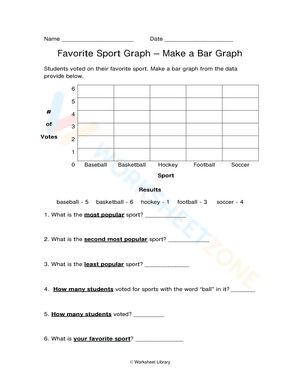 Favorite Sport Graph – Make a Bar Graph
