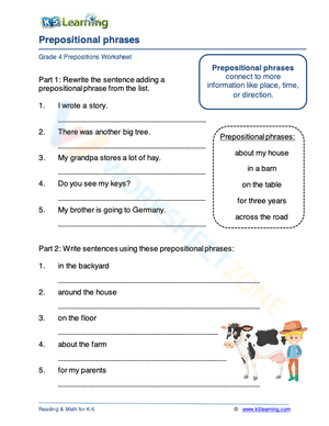 Prepositional phrases 3