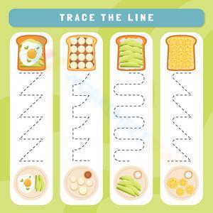 Trace the line 1