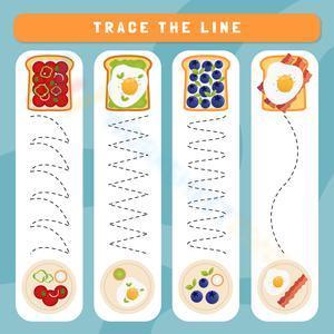 Trace the line 3