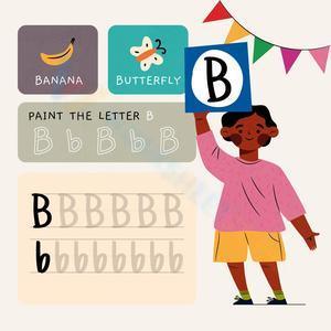 Paint the letter B