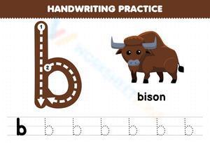 Handwriting practice - Letter b