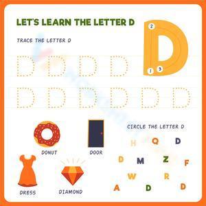 Let's learn the letter D