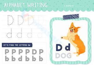 Alphabet writing - Letter D
