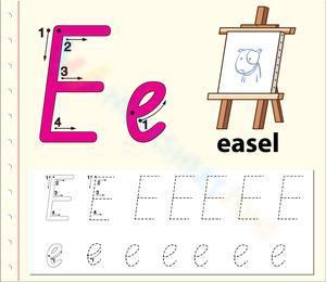 E is for Easel