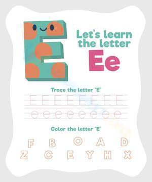 Let's learn the letter Ee