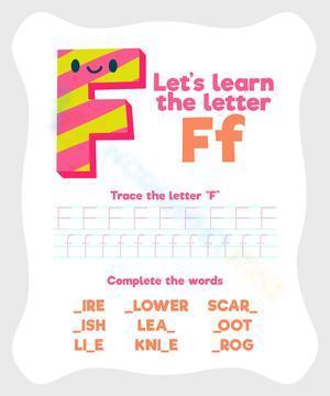 Let's learn the letter Ff