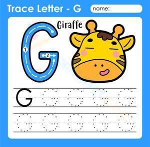Trace Letter - G