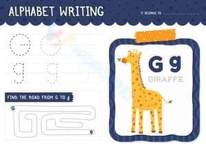 Alphabet writing - Letter G